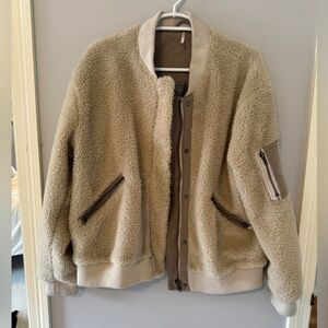 Free People Teddy Bomber Jacket
